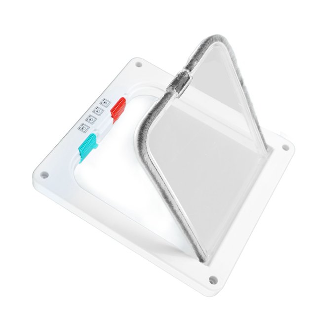 Porte Battante pour Chat, Intérieur Transparent Extérieur Porte pour Chat Verrouillable Sécuritaire pour Fenêtre
