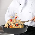 thumbnail image 2 of Lubelski Cast Iron Skillet Non-stick Frying Pan Cooking Pot Restaurant Chef Cookware black, 2 of 7