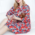 thumbnail image 2 of Maternity Robe And Matching Baby Set Labor Delivery Robe And Swaddle Set, 2 of 9