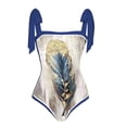 thumbnail image 4 of iTNHFP Swimwear Womens Plus Women's trendy Mesh Stitching Print Cutout Fashion Splice Hollowing Swimsuit, 4 of 5