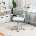 thumbnail image 4 of Costway Auto Lock Kids Mesh Chair with Armrests Height Adjustable 360-Degree Swivel Blue, 4 of 10