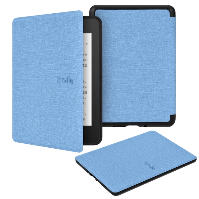 GANGXUN Fabric Texture TPU Soft Case for Amazon Kindle Paperwhite6 – Smart Wake/Sleep, Shockproof, Lightweight Cover