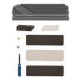 thumbnail image 2 of M.2 2280 SSD Heatsink,Heat Sink With Thermal Silicone Pad,Aluminum,Desktop High Performance SSD Cooler,M.2 2280 SSD Cooler For Desktop Computer, 2 of 8