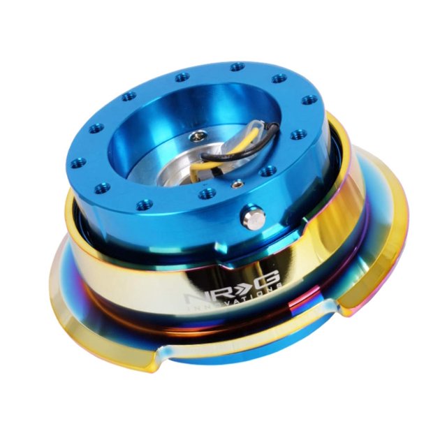 NRG Innovations SRK-280BL/MC Quick Release (Blue Body/Titanium Chrome Ring)