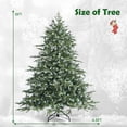 thumbnail image 2 of Gymax 6 Ft Artificial Christmas Tree Unlit Hinged Xmas Tree w/ Metal Stand, 2 of 9