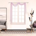 thumbnail image 2 of 1Pcs Voile Curtain Swags All Colours Pelmet Valance Net Curtains Voile Swag, 2 of 9