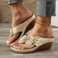 thumbnail image 2 of Dakaela Sandales pour Femmes Été à Plateforme Compensée Sandales de Plage Confortables Décontractées Habillées Chaussures à Enfiler, 2 of 8
