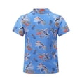 thumbnail image 2 of Jowowha Chemises Décontractées d'Été pour Petits Garçons Aloha Luau Col Rabattu Hauts Tropicaux Type H 120, 2 of 7
