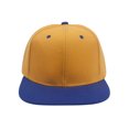 thumbnail image 2 of Top Headwear Flat Bill Adjustable Snapback Cap - Gold/Royal, 2 of 2