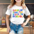 thumbnail image 2 of WEAIXIMIUNG Chemises de Sport pour Filles 10-12 Ans Rentrée des Classes Saison Imprimé Graphique Col Rond Manches Courtes T-Shirt Décontracté d'Été, 2 of 4