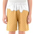 thumbnail image 1 of MIASHUI Garçons Filles Shorts à Imprimé Graphique Confortables d'Été Décontractés pour la Plage, Blanc, 2-3 Ans, 1 of 4