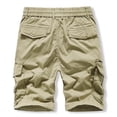 thumbnail image 4 of Birdeem Mens Sports Leisure Elastic Waist Multi-Pockets Relaxed Summer Shorts Pants, 4 of 12