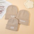 thumbnail image 2 of SNNROO Single/Two/Three-piece Set Papa+mama Autumn and Winter Knitted Hats, 2 of 7
