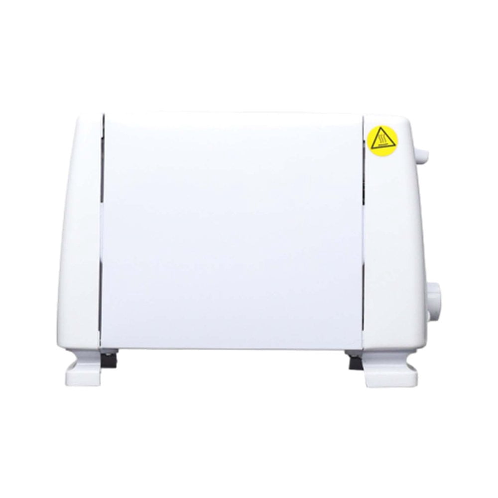 HLONK Retro Toaster 2 with 6 Functions Stainless Steel Features Removable Crumb Tray Under Base Cord Storage White