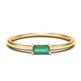 thumbnail image 1 of East-West Stackable Baguette Birthstone Ring - Emerald (May), 1 of 5