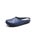 thumbnail image 3 of MAWCLOS Women Flats Comfort Clogs Slip On Lightweight Mules Closed Toe Driving Slides Dark Blue 11, 3 of 5