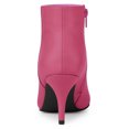thumbnail image 3 of BLISSFUL STEP Women's Pointed Toe Zipper Stiletto Heels Ankle Boots, 3 of 6