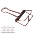 thumbnail image 3 of Wire Binder Clips, 2 Inch Multi Purpose Sturdy Metal Paper Clamps 30Pcs  For Tickets Black,Bronze,Purple Bronze, 3 of 8