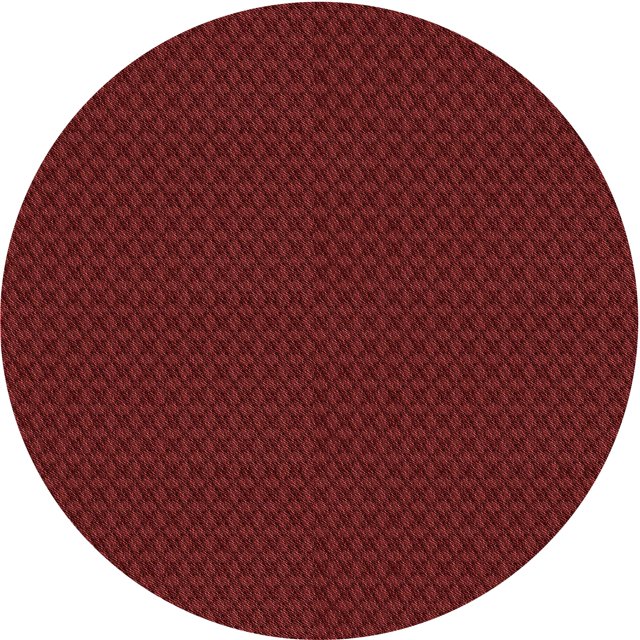 Ahgly Company Tapis Rond Lavable en Machine Intérieur Transitionnel Rouge Bordeaux, 3 Pieds Rond