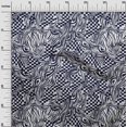 thumbnail image 3 of oneOone Georgette Viscose Dark Blue Fabric Abstracts Craft Projects Decor Fabric Printed By The Yard 42 Inch Wide, 3 of 4