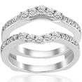 thumbnail image 1 of 1/2ct Bague de Protection Diamant Insert Enhancer Or Blanc 14K, 1 of 3