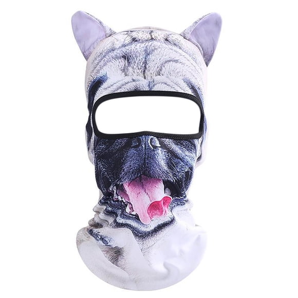 TIELUTT 3D Animal Ski Face with Ears For Music Festivals Raves Ski Halloween Party Outdoor Activities Riding Gear for Women Winter Snap Back Wrap Head Cover Outdoor Voices Doing Things Hat
