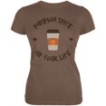 thumbnail image 1 of Halloween Pumpkin Spice Up Your Life Juniors Soft T Shirt, 1 of 1