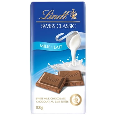 Lindt SWISS CLASSIC Milk Chocolate Bar, 100 Grams