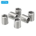 thumbnail image 3 of Unique Bargains Adaptateurs Filetage Manchon Réducteur Écrou 6pcs M12x1.75 Mâle à M10x1.5 Femelle Réparation Insert Écrou 15mm, 3 of 7
