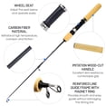 thumbnail image 2 of Winter Shrimp Fishing Rod Mini Ice Fishing Rod Metal Carbon Fishing Rod Anti Slip Wood, 2 of 8
