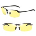 thumbnail image 4 of Classic Polarized Sunglasses Men Women Driving Half Frame - Night, 4 of 8