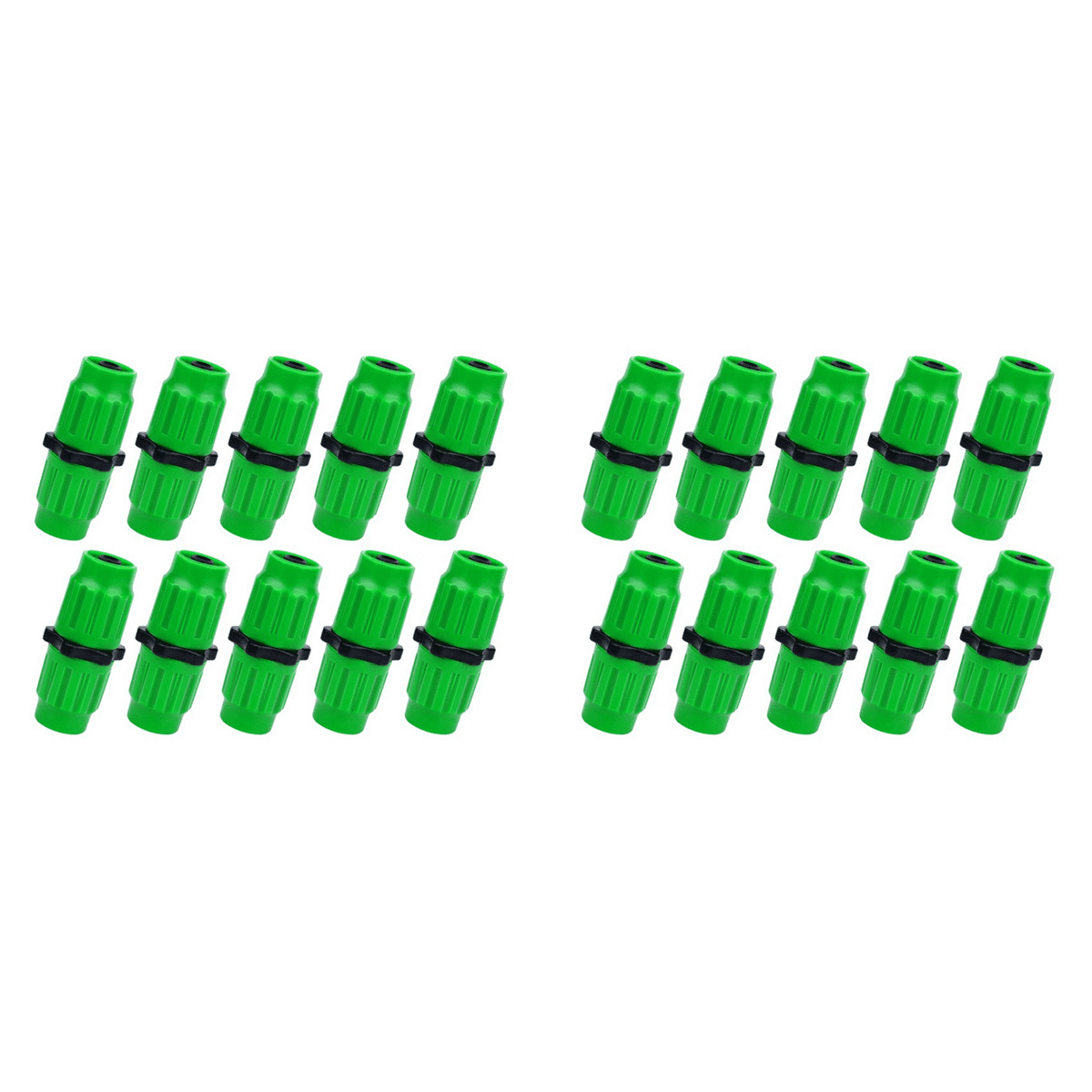 Expandable Garden Hose Repair Kit,20PC Dual-Channel Hose Female Male Connectors Pockets Hose for 3/4In 5/8In Garden Hose
