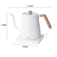 thumbnail image 3 of TIMIFIS Hand Warmer Kettle Gooseneck Kettle, 800Ml Water Kettle, Tea Pot Stainless Steel for Coffee & Tea with Fast Heating, Auto-Shut Off and Boil-Dry Protection Tech Apartment Essentials, 3 of 7