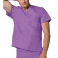 thumbnail image 2 of Adar Universal Unisex V-Neck Tunic 3 Pocket Scrub Top (Available in 39 Colors), 2 of 7