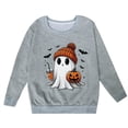 thumbnail image 4 of 2025 Mode Mignon Chandail Imprimé Fillette Col Rond Sans Capuche Long Chandails à Capuchon pour Ado Fille Manche Chandail, 4 of 4