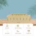 thumbnail image 3 of unbranded Wooden Beige Storage Box Vintage Office Organizer for Home Use 1Pack, 3 of 4