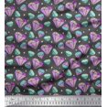 thumbnail image 1 of Soimoi Gray Viscose Chiffon Fabric Star & Diamond Geometric Decor Fabric Printed Yard 42 Inch Wide, 1 of 1