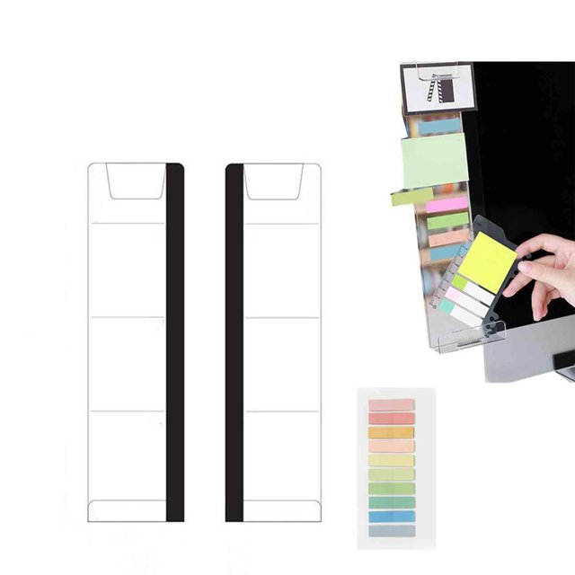SUTENGDA Computer Sticky Note Holder Office Desk Accessories 1pcs Computer Monitor Memo Board Message Board Supplies for Women Men Sticky Note Holder Home Desktop Decor