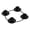 E, variante sur Couronne de l'Avent Porte-Bougie Rond pour 5 Bougies Anneau en Métal Doré Support de Bougie Décoratif et pour la Maison, Convient au Salon et à l'Entrée de la Pièce Envoi