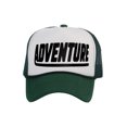 thumbnail image 1 of Men's Adventure Hat Outdoor Trucker Cap, White/Forest Green, 1 of 2