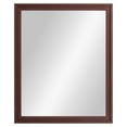 thumbnail image 1 of Mainstays Linen Wrap Wall Mirror with Frame, Brown Finish, 23x28in, Has Frame, Contemporary, Boho, 1 of 6