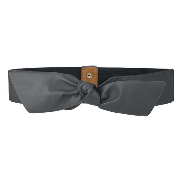 INSPIRE CHIC Women Wide Elastic Waist Belts Bow Knot Belts