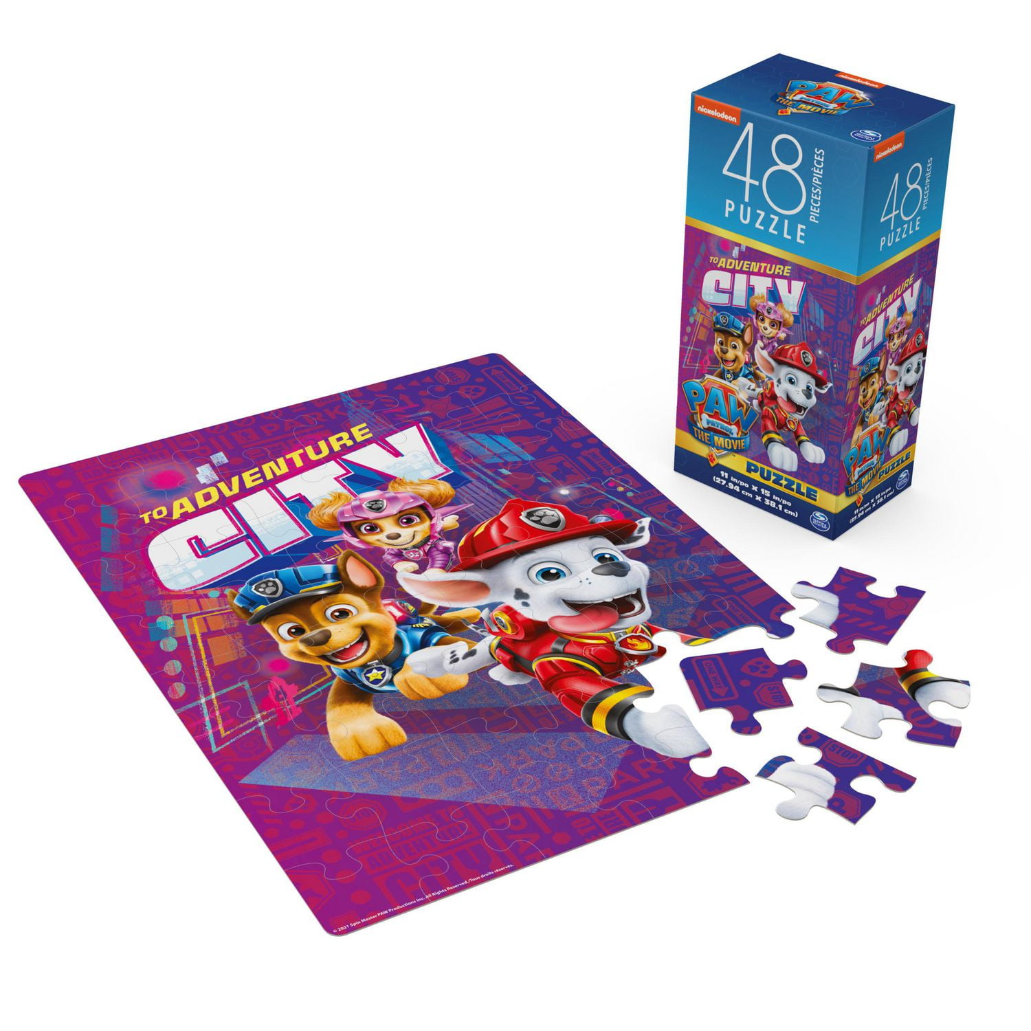PAW Patrol the Movie Puzzle de 48 pièces, pour les familles et les enfants de 4 ans et plus