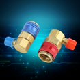 thumbnail image 4 of Refrigerant Quick Couplers Quick Couplers, Fluoride Joints, Safe Quick Couplers Connector For Automobile Refrigeration  1/4inch SAE Hose Refrigerant R134a, 4 of 8