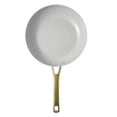 thumbnail image 2 of Thyme & Table 12-Piece Non-Stick Signature Cookware Set, Pots and Pans Set- White & Gold, 2 of 13