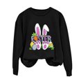 thumbnail image 2 of EGNMCR Easter T-Shirt Imprimé T-Shirts Graphiques pour Femmes T-Shirts pour Femmes T-Shirt à Col Rond pour Femmes Haut à Manches Longues Imprimé Easter Chandails T-Shirt pour Femmes, 2 of 5