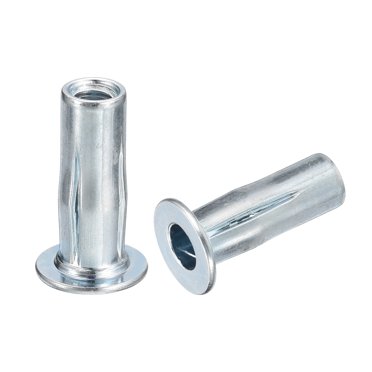 Unique Bargains Écrous à Rivets à Prise Multiple M5, 25 Pcs Écrous Filetés à Tête Plate pour Insert en Acier au Carbone Plus Écrous