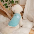thumbnail image 1 of CBFFDC Exquisite Workmanship Pet Clothing Cozy Korean Style Pet Clothes Thickened 2 leg Button Closing Comfortable to Wear with Traction Rope, 1 of 7