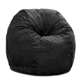 thumbnail image 4 of Jaxx Saxx Pouf Rond de 4 Pieds avec Housse Amovible, Noir (Ensemble de 1), 4 of 6