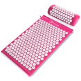 thumbnail image 1 of ProsourceFit Ensemble de Tapis d'Acupression et d'Oreillers pour le Soulagement de la Douleur au Dos/cou et la Relaxation Musculaire, Rose, 1 of 4